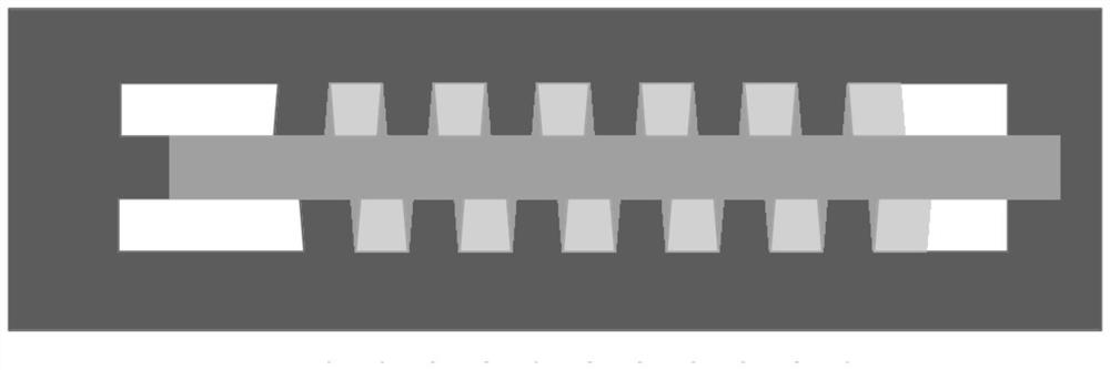 Stamping die for needle-shaped electrode, plasma needle-shaped electrode and preparation method of plasma needle-shaped electrode