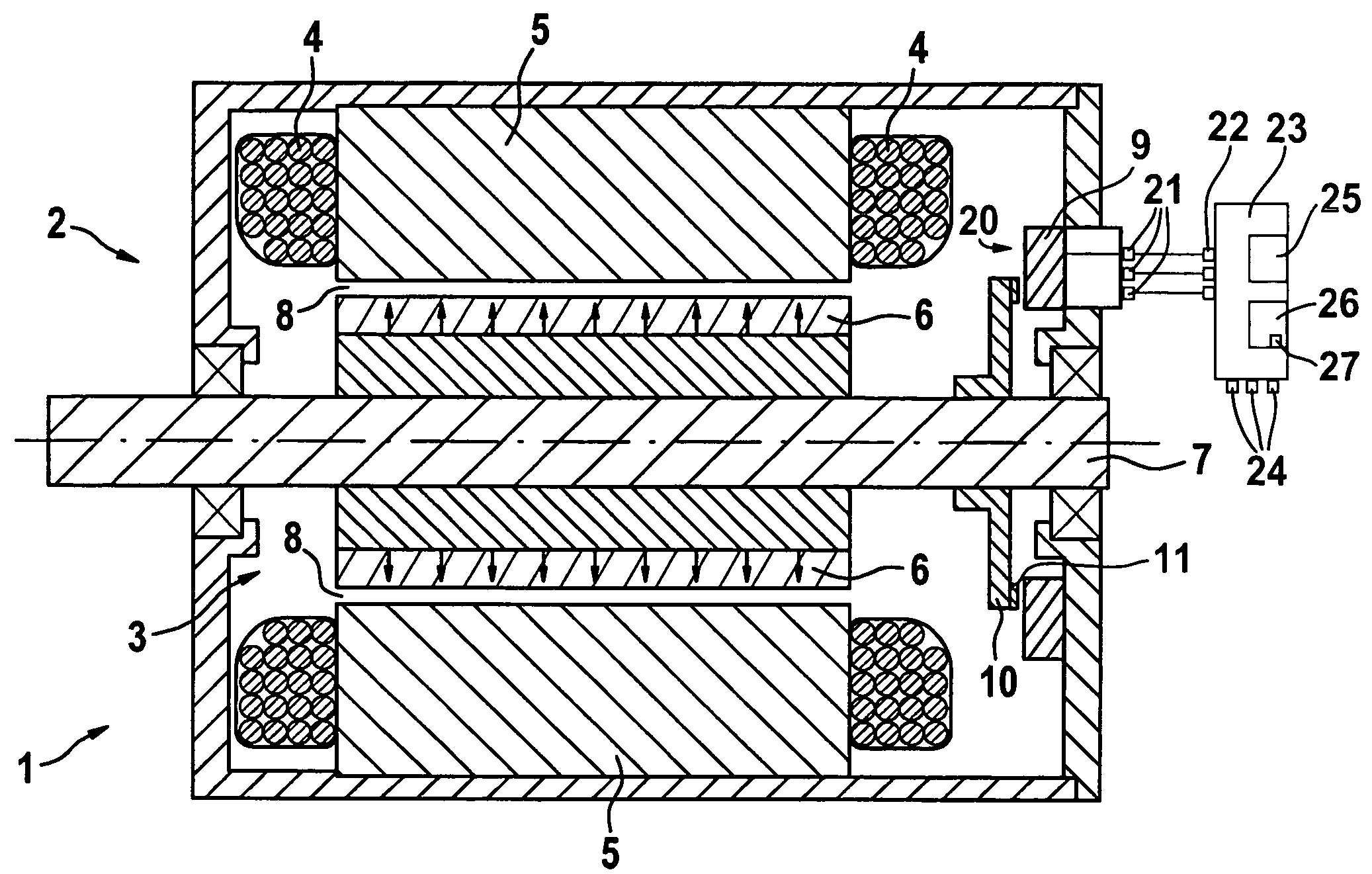 EC motor and method for operating same