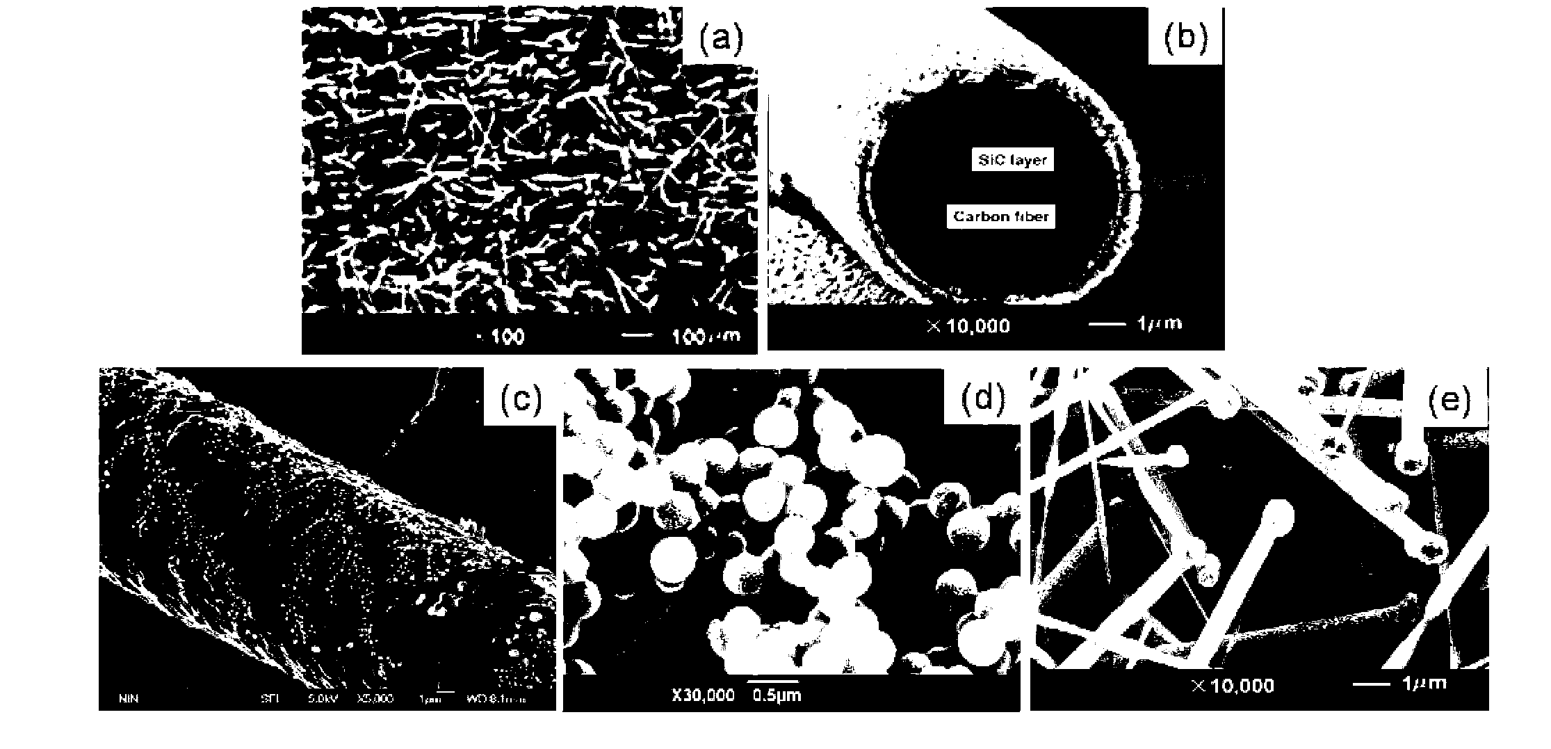 High specific surface area SiC/C porous composite ceramic and preparation method thereof