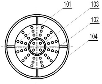 Anti-blocking type furnace pressure tapping device of closed submerged arc furnace