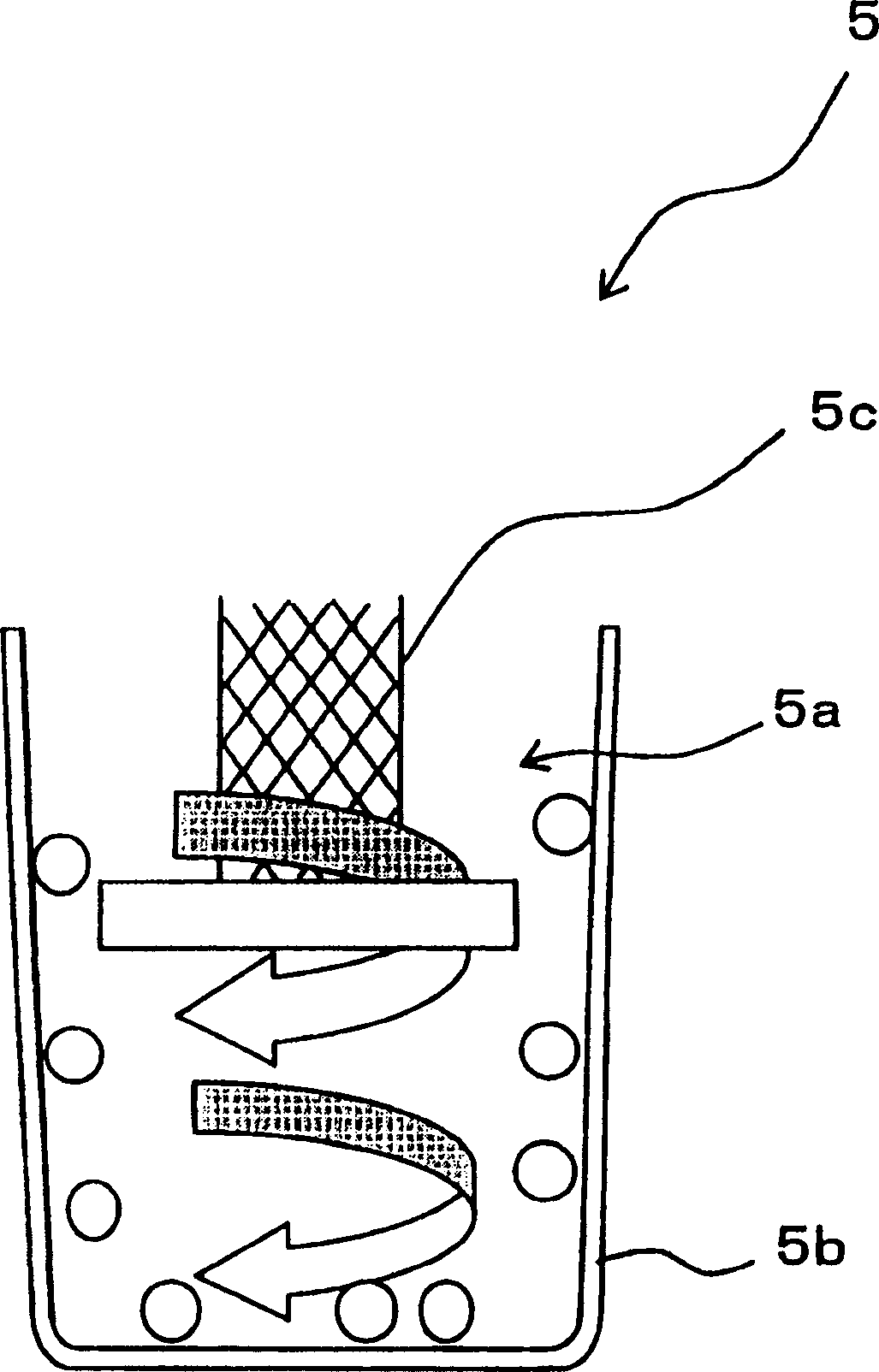 Dust collecting container and electric dust vacuum cleaner with the same dust collecting container