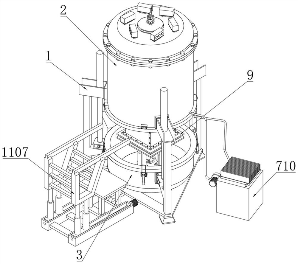 A high-efficiency ingot casting furnace with heat balance