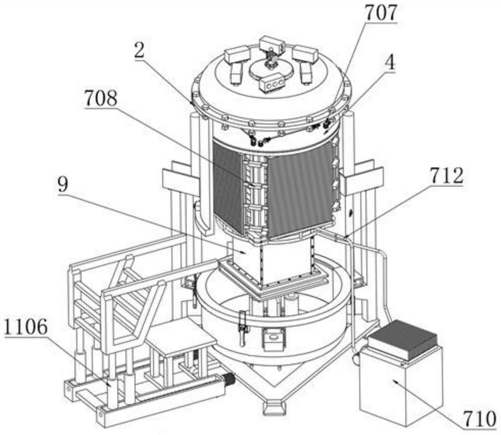 A high-efficiency ingot casting furnace with heat balance