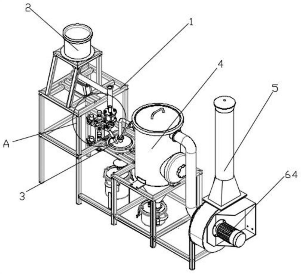 A high-efficiency urban waste extraction device