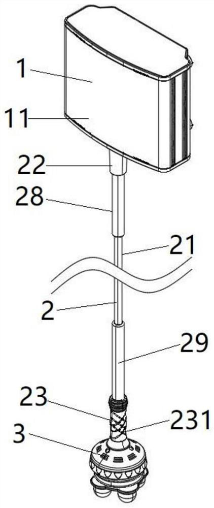 Flexible shaft transmission structure