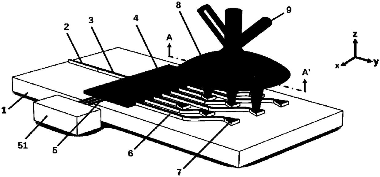 Integrated two-dimensional beam steering device based on lens