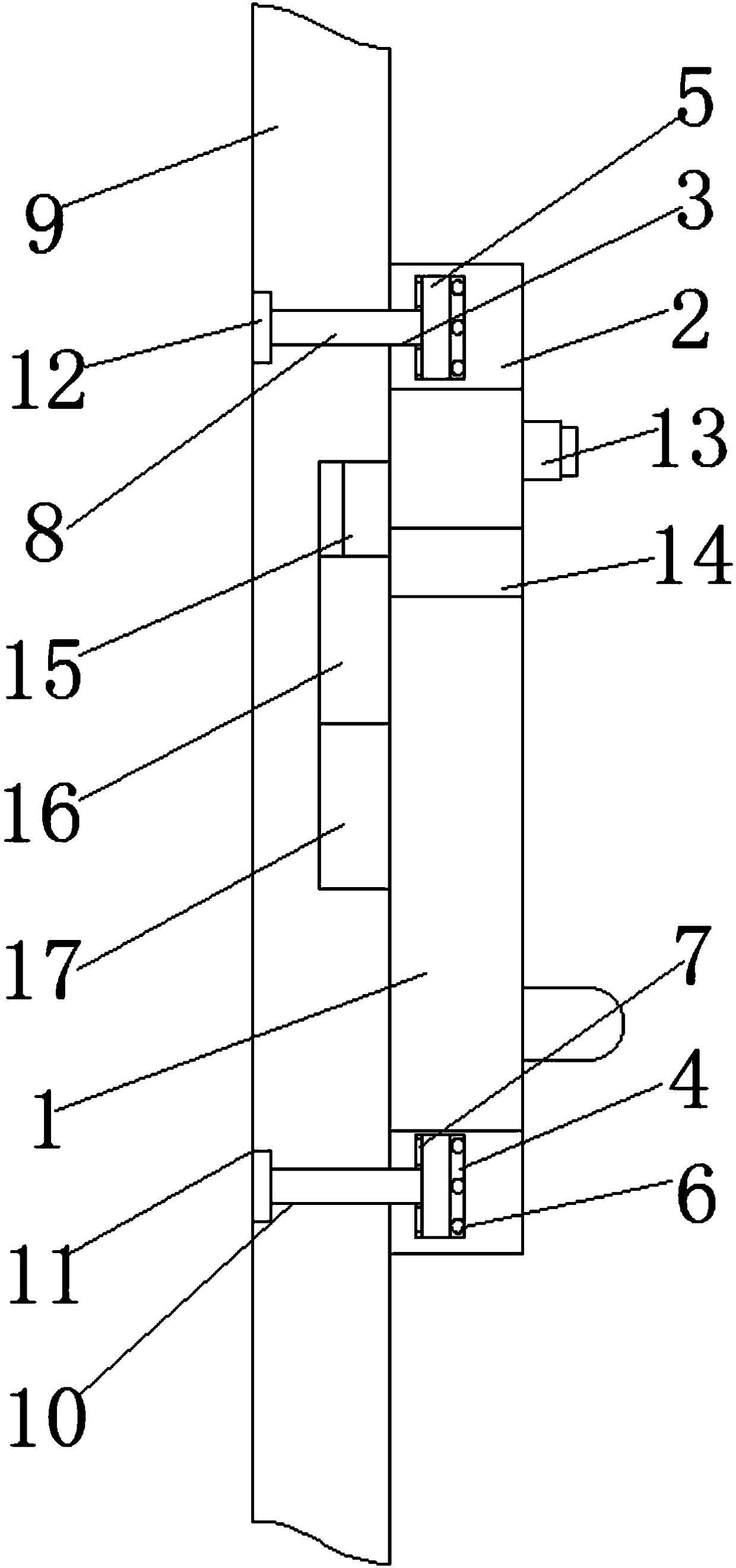 Electronic lock with face identification function and convenient installation effect