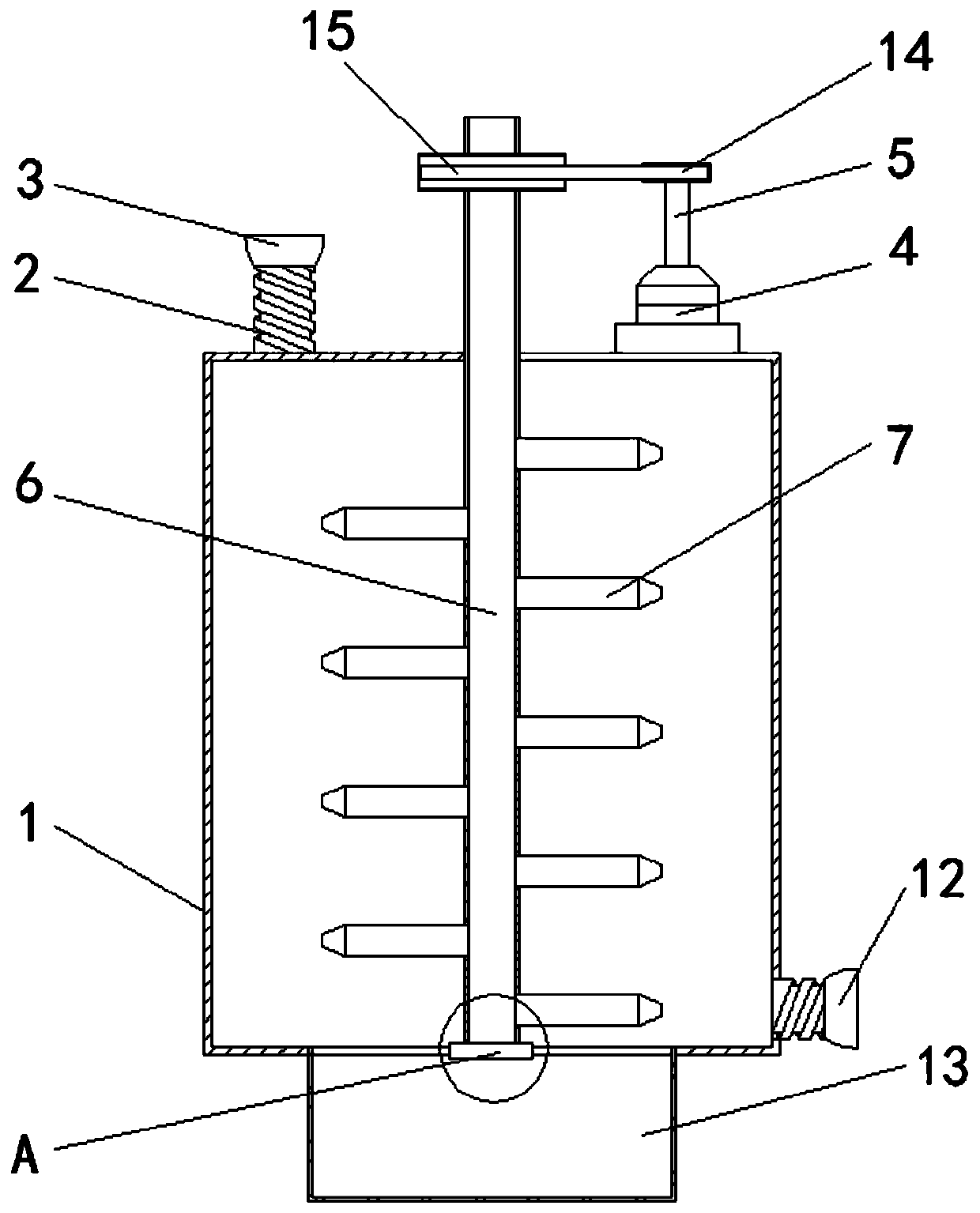 Biological fermentation device convenient to clean and filter