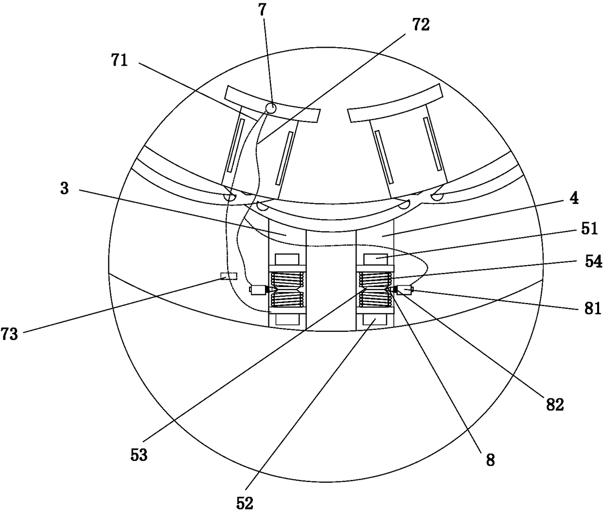 High-density winding punching plate