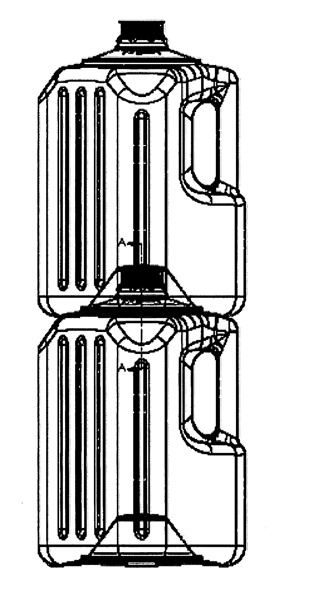 Stackable containers and methods of manufacturing, stacking, and shipping the same
