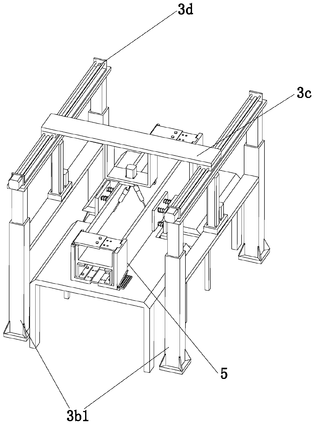 An automatic welding device for h-shaped steel