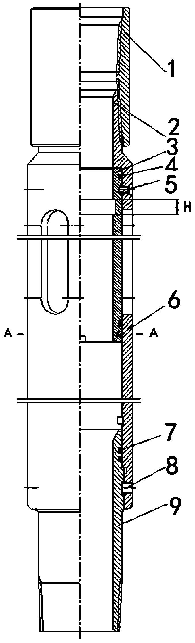 An infinite sliding sleeve and its process method