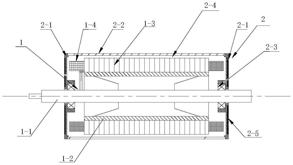 Self-rotation type outer rotor asynchronous electric heating assembly and drying equipment
