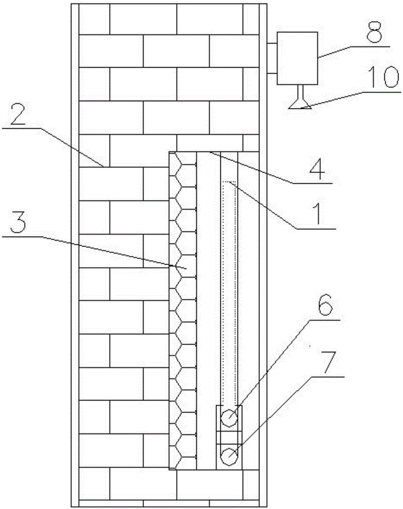 Novel bathroom intermittent heating device