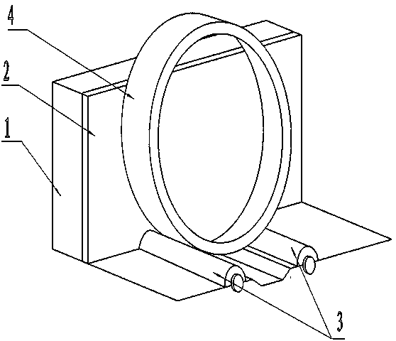 Rotary demagnetization method for medium and large bearing ring under erection state