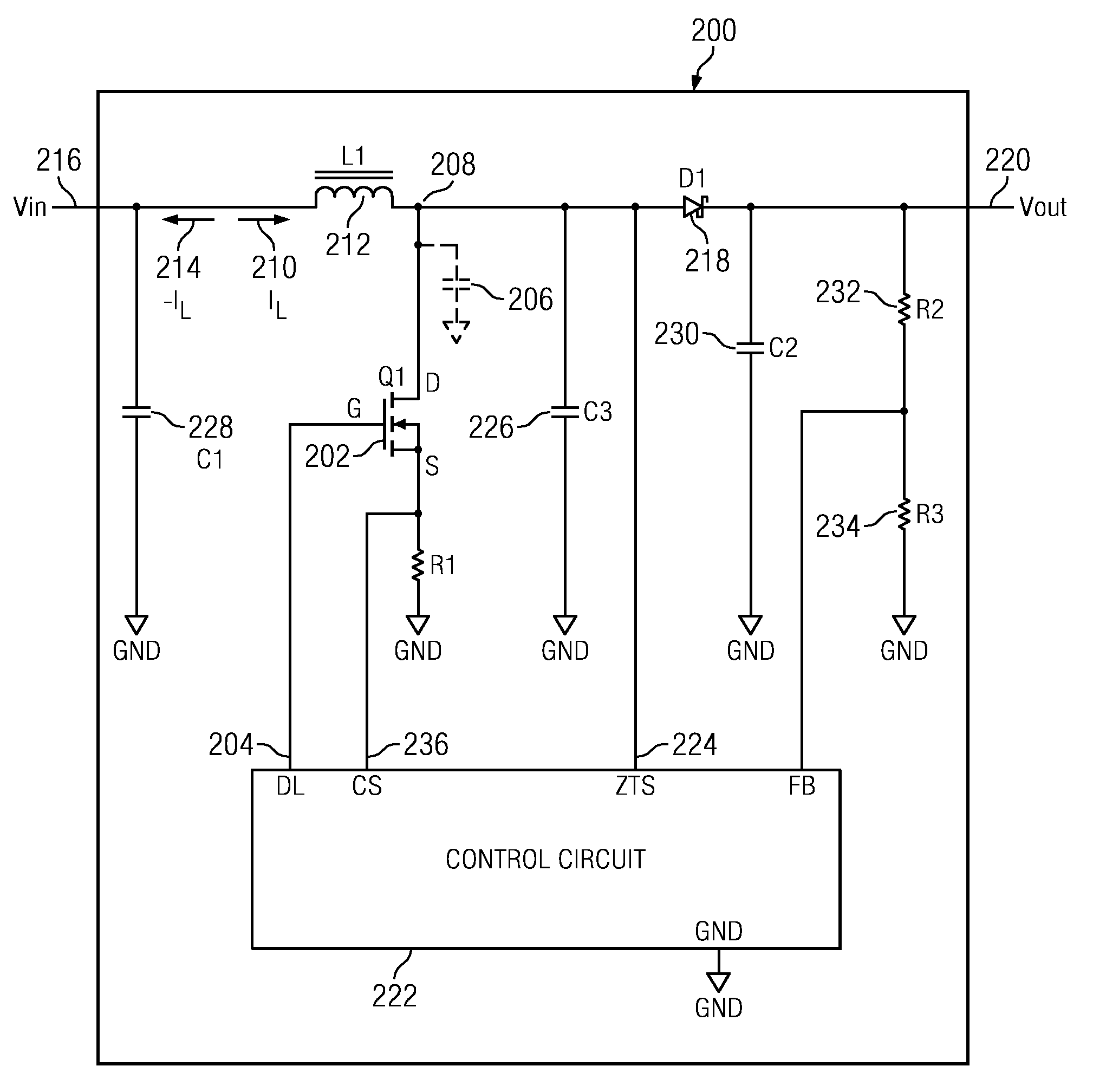 Critical conduction resonant transition boost power circuit