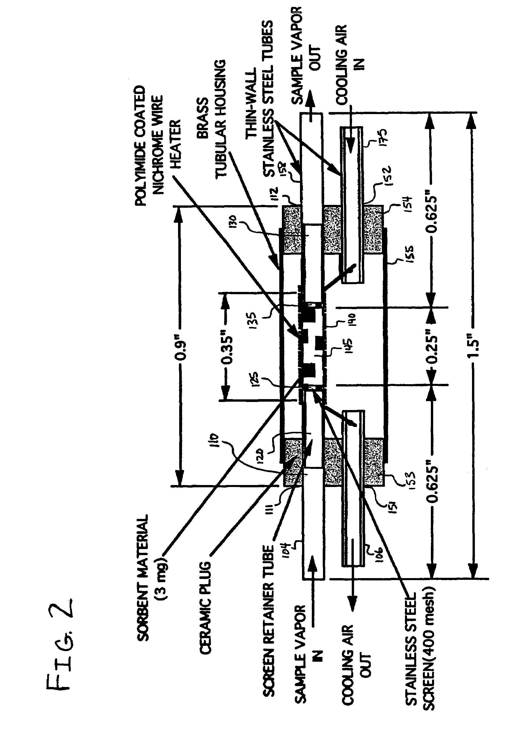 System, apparatus and method for concentrating chemical vapors