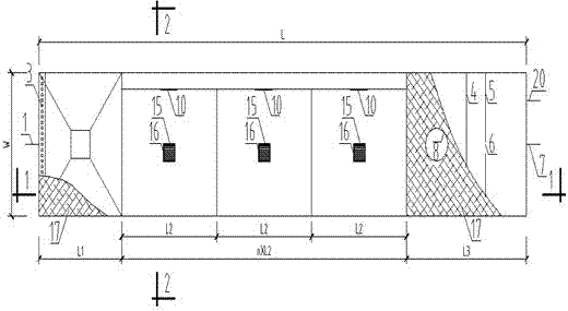 Sewage pretreatment tank