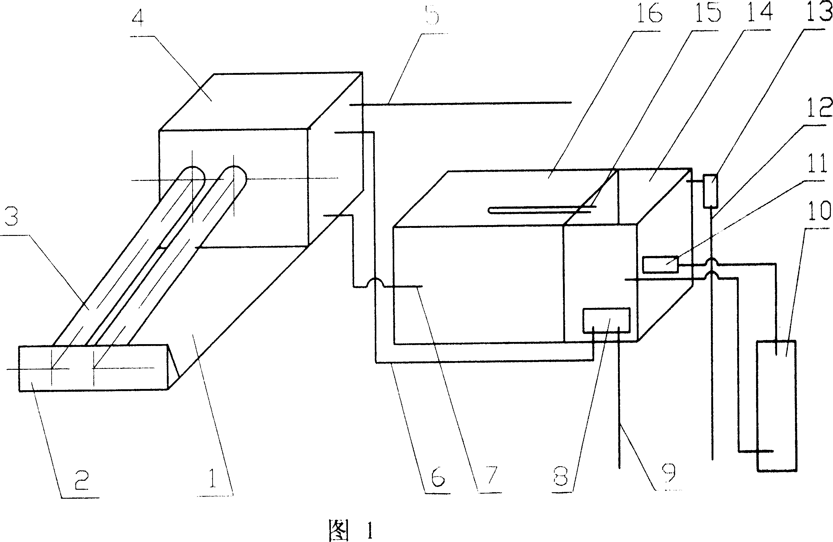 Heating and water supply integrated solar energy apparatus combining electric power