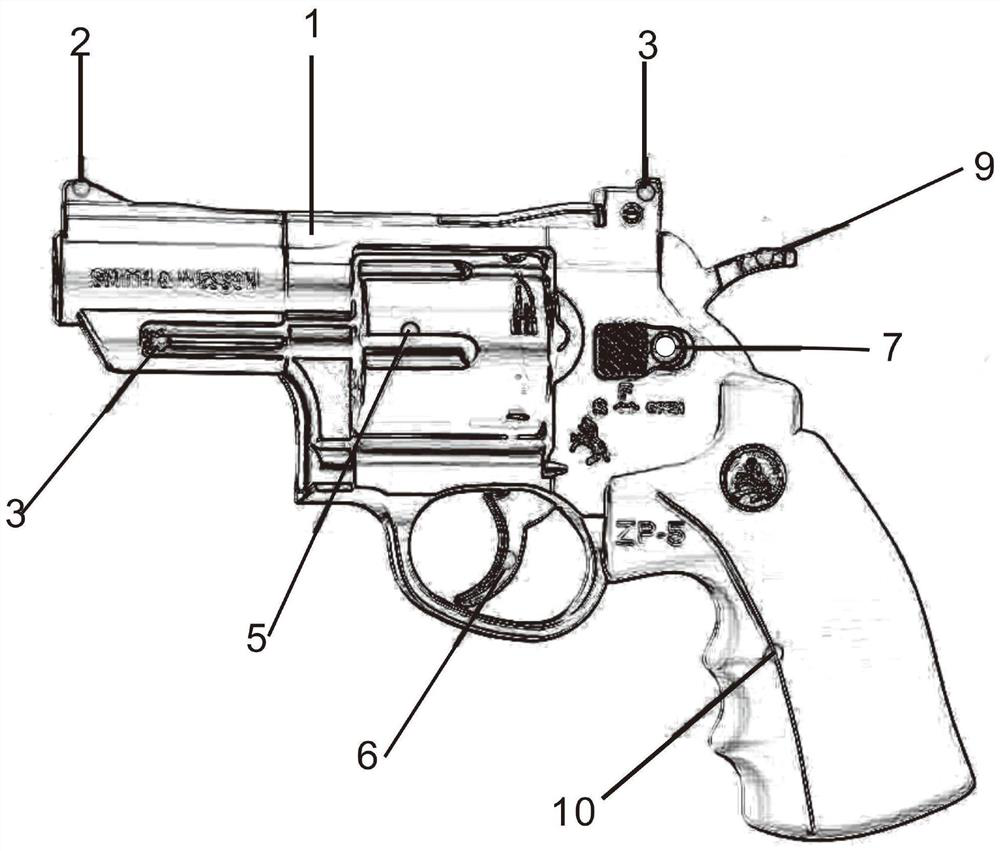 Improved rotating wheel lasso gun