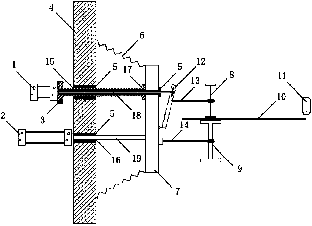 A deflection correcting device for a flexible stone production line transmission mesh belt claw wheel