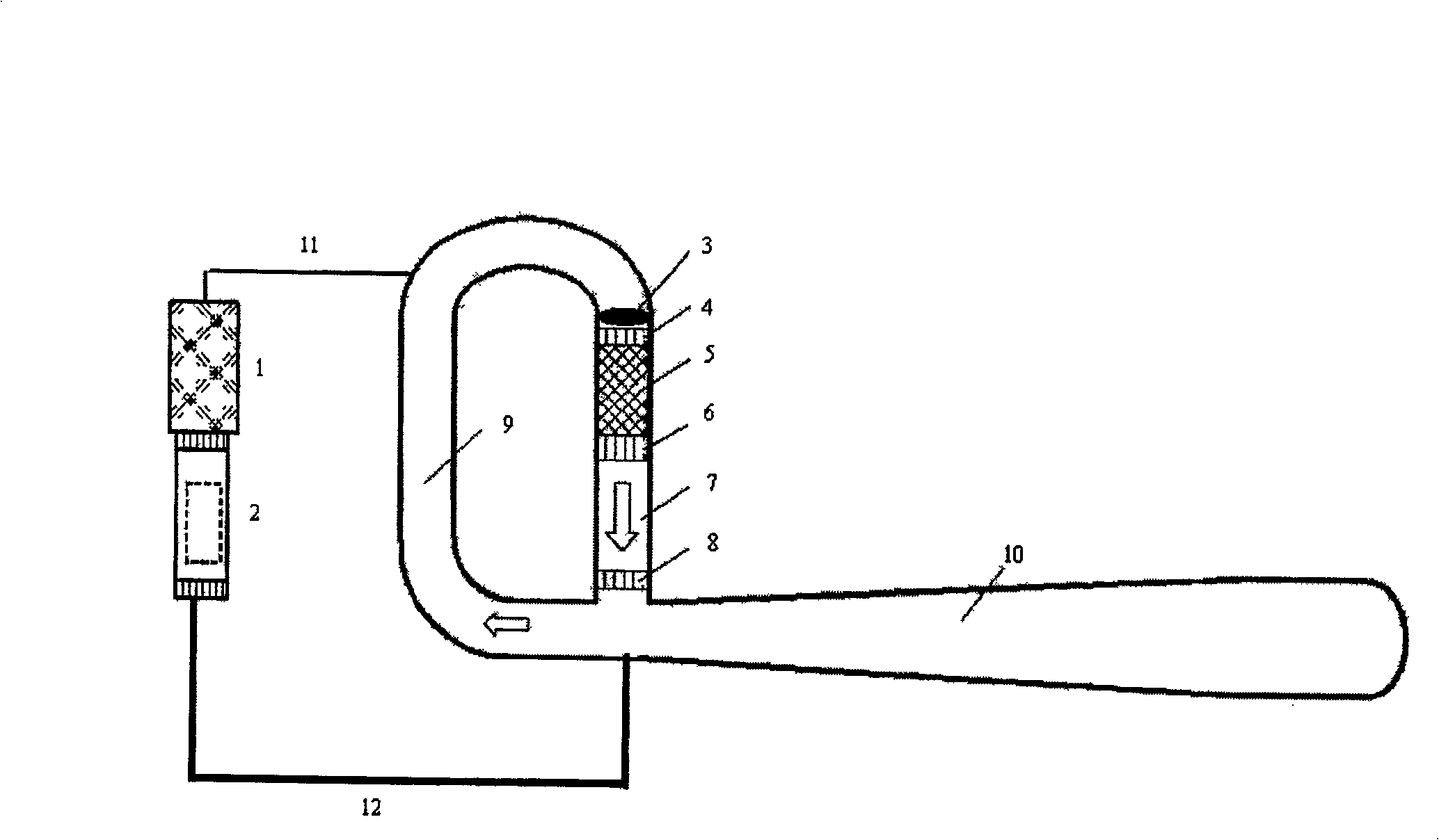 Heat sound driving pulse pipe refrigeration machine system