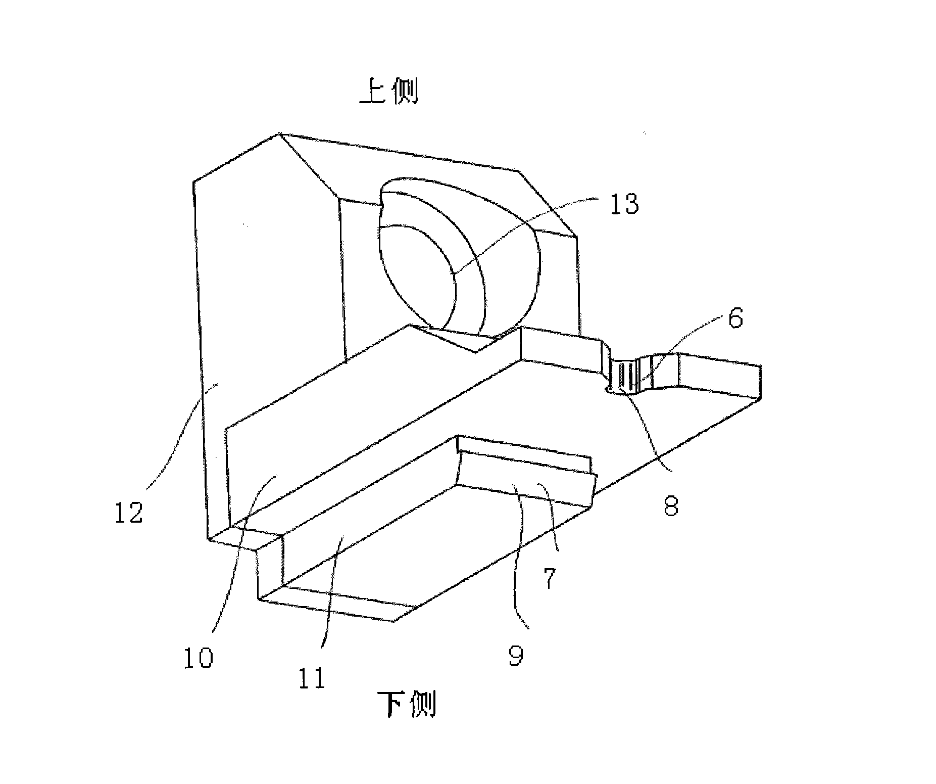 Engaging element forming device for zipper and engaging element for zipper