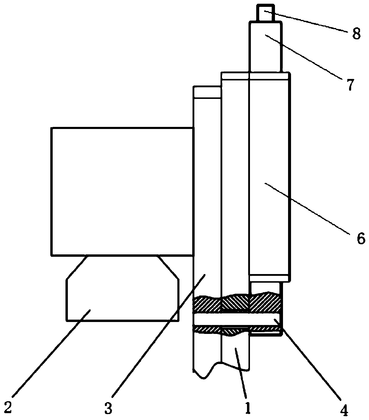 Device for adjusting height of galvanometer