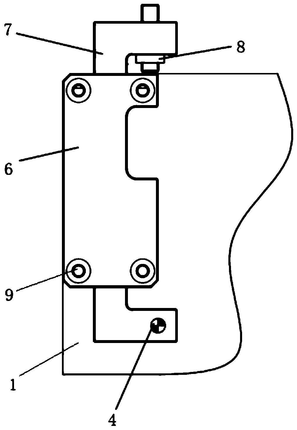 Device for adjusting height of galvanometer