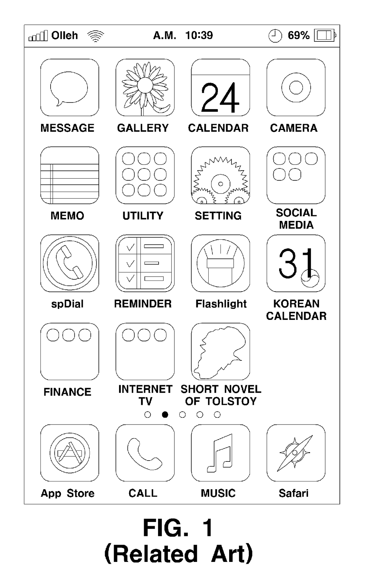 Menu configuration method and system of smart device