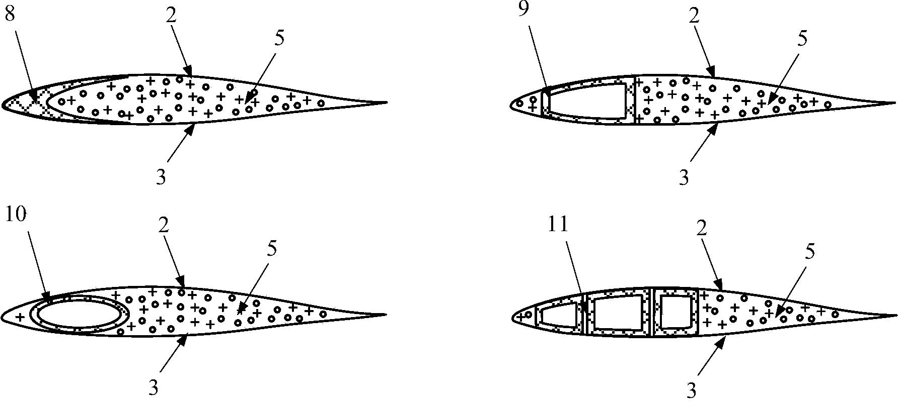 Rotor blade structure design capable of inhibiting rotation chattering of tilt rotor