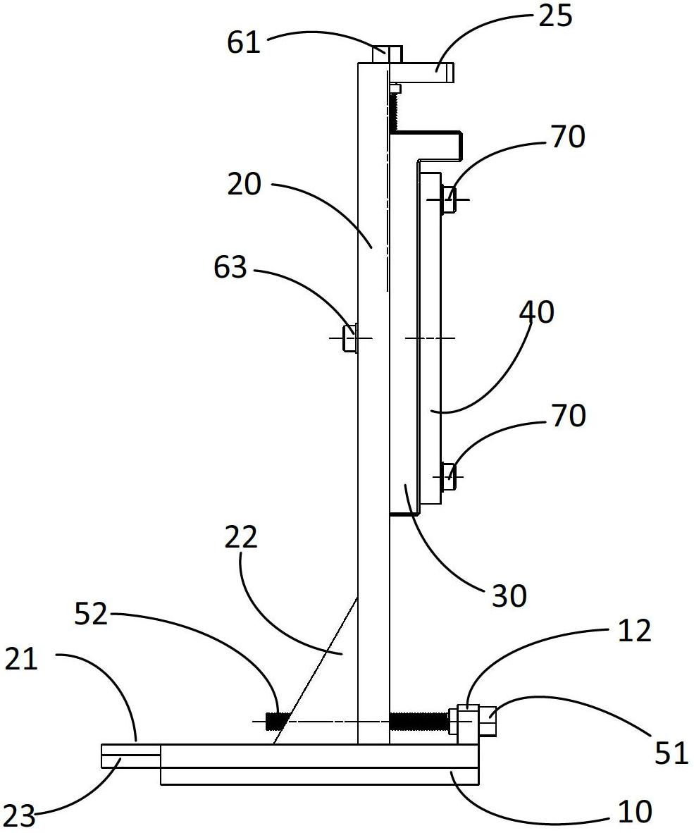 Multi-dimensional adjustable test mounting rack