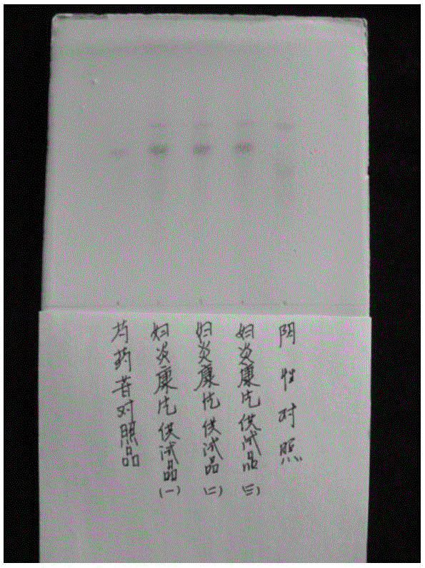 Detecting method of fuyankang tablet