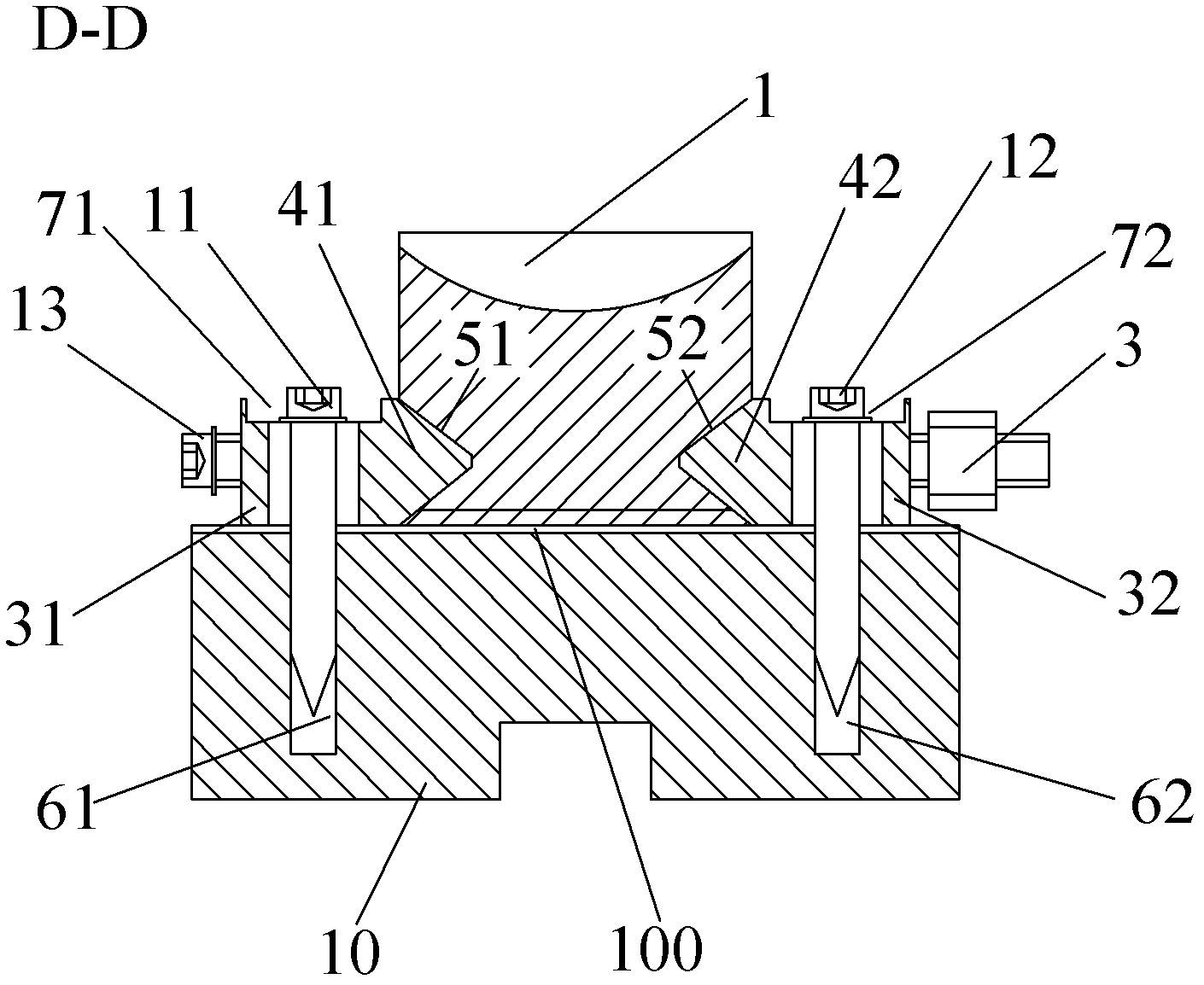 Fixture applicable to loading workpiece during processing of multi-wire cutting machine and fastening method