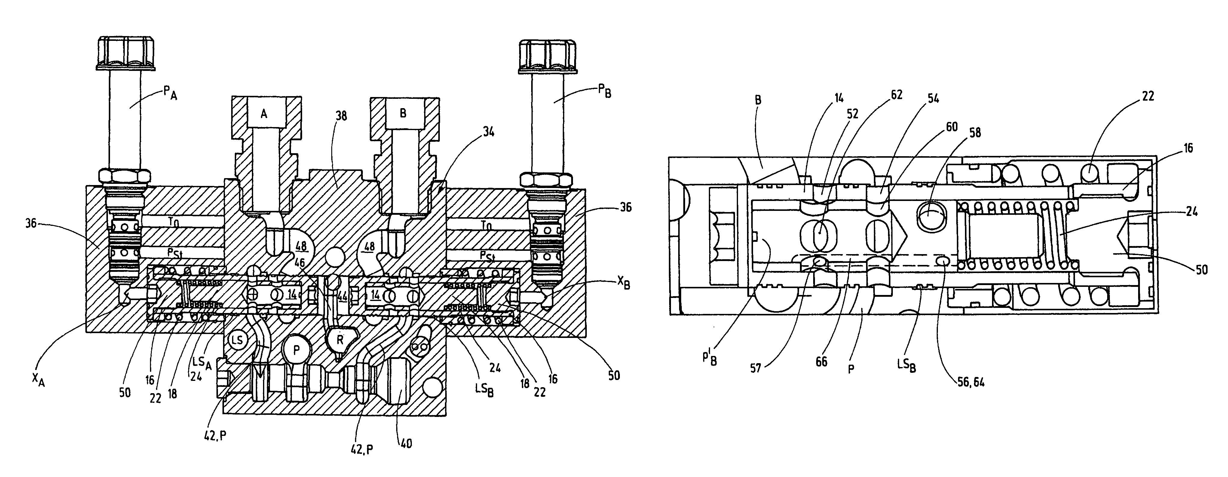 Hydraulic valve device