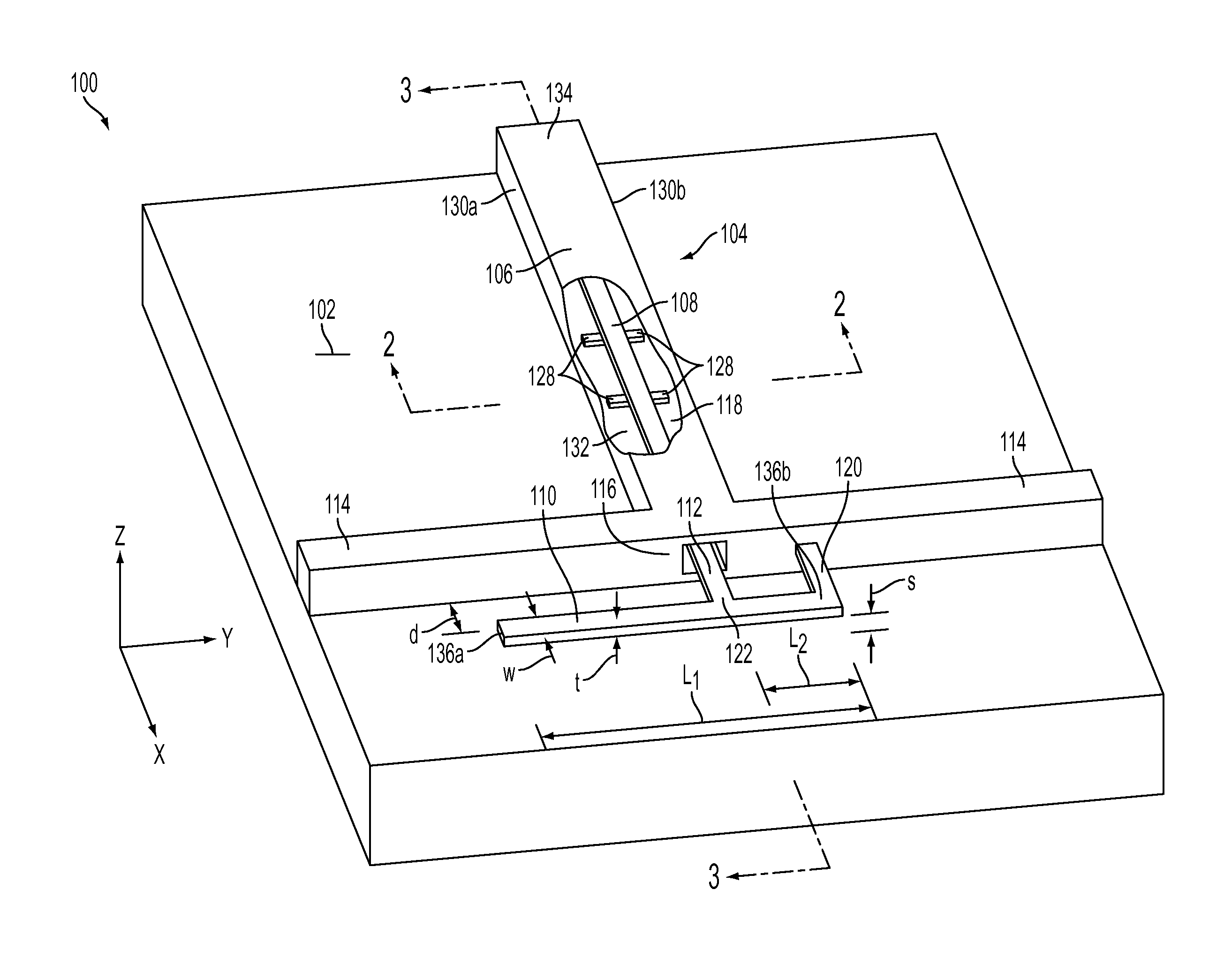 Wafer-level RF transmission and radiation devices