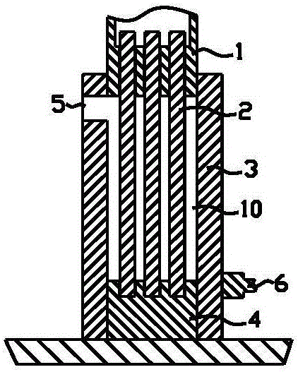 Method for forming honeycomb intermetallic compound filter element and die for method