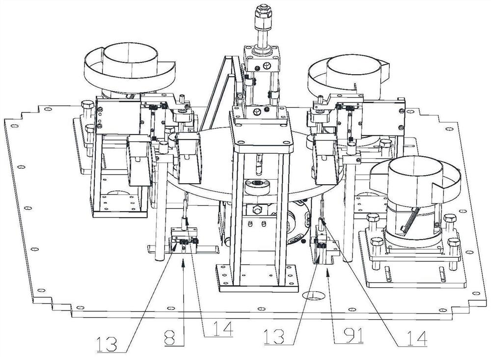 Assembly system of triangular valve