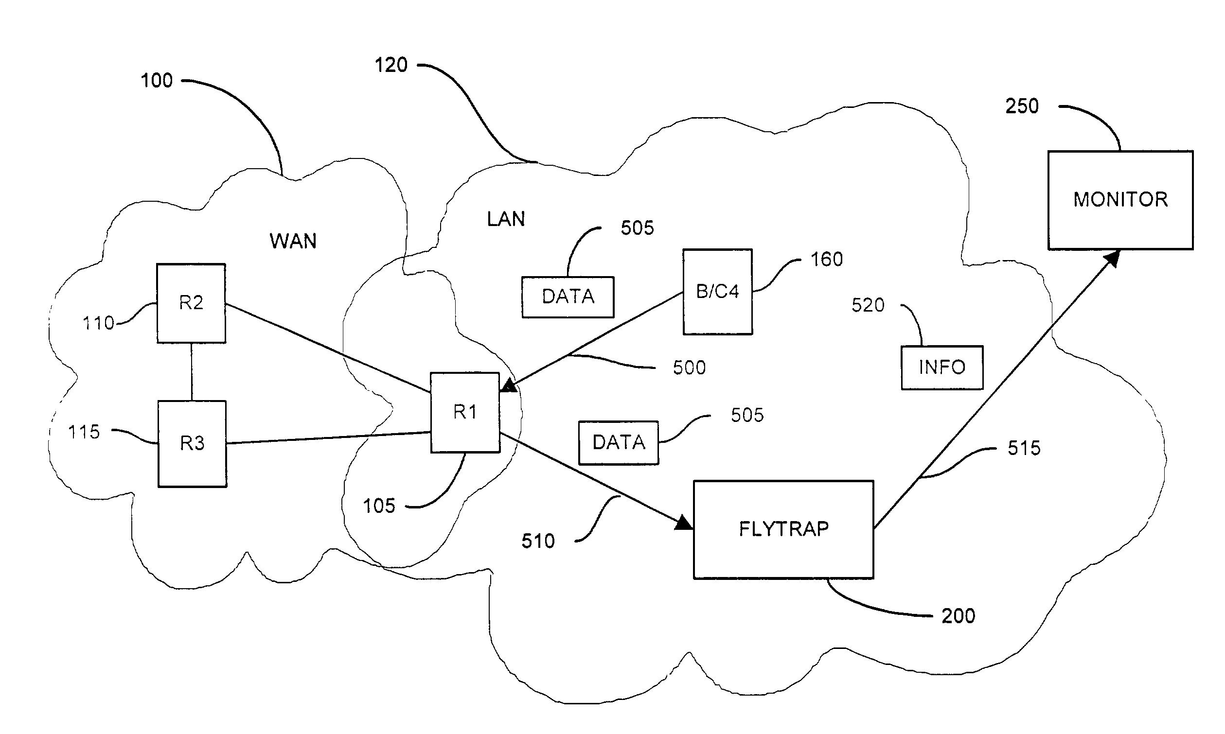 Method and apparatus for capturing and filtering datagrams for network security monitoring