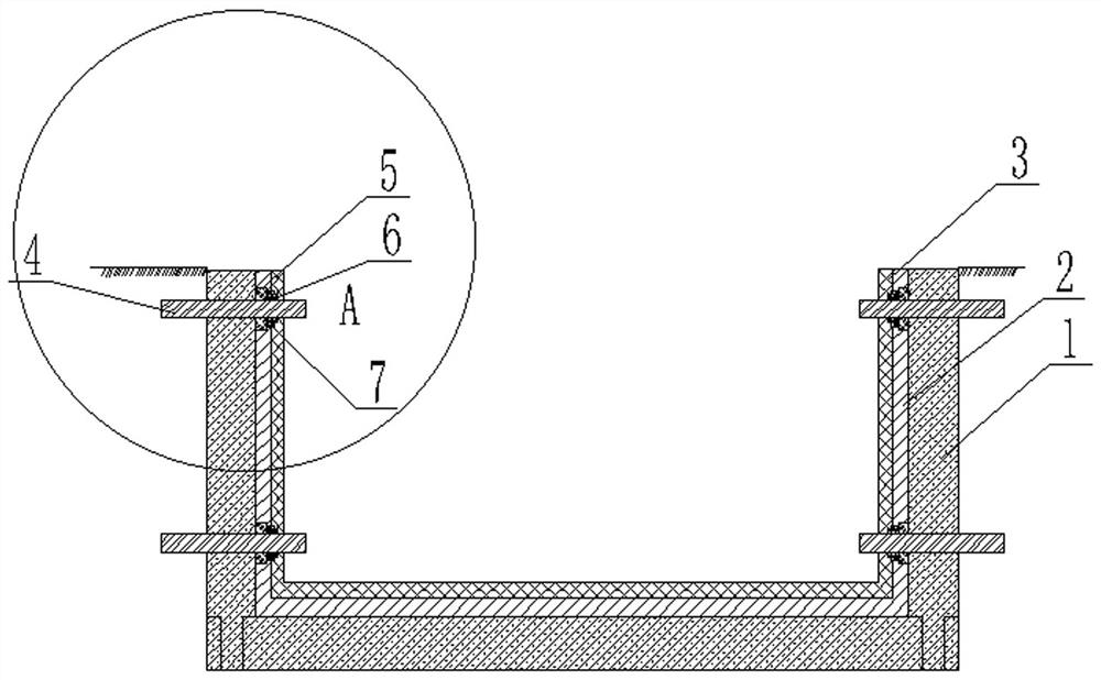 Rapid construction method for fire pool