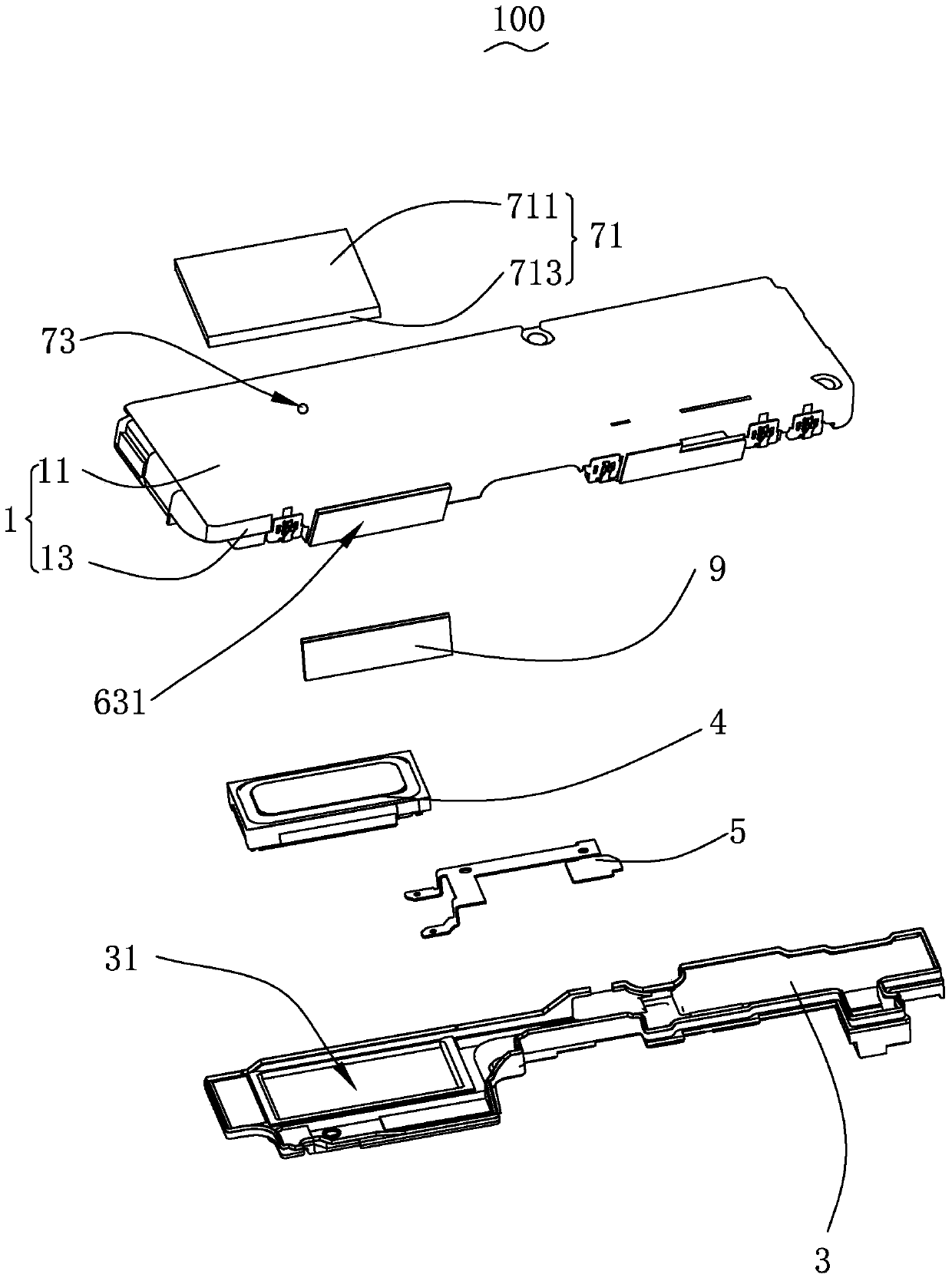 Speaker box and electronic equipment with the speaker box