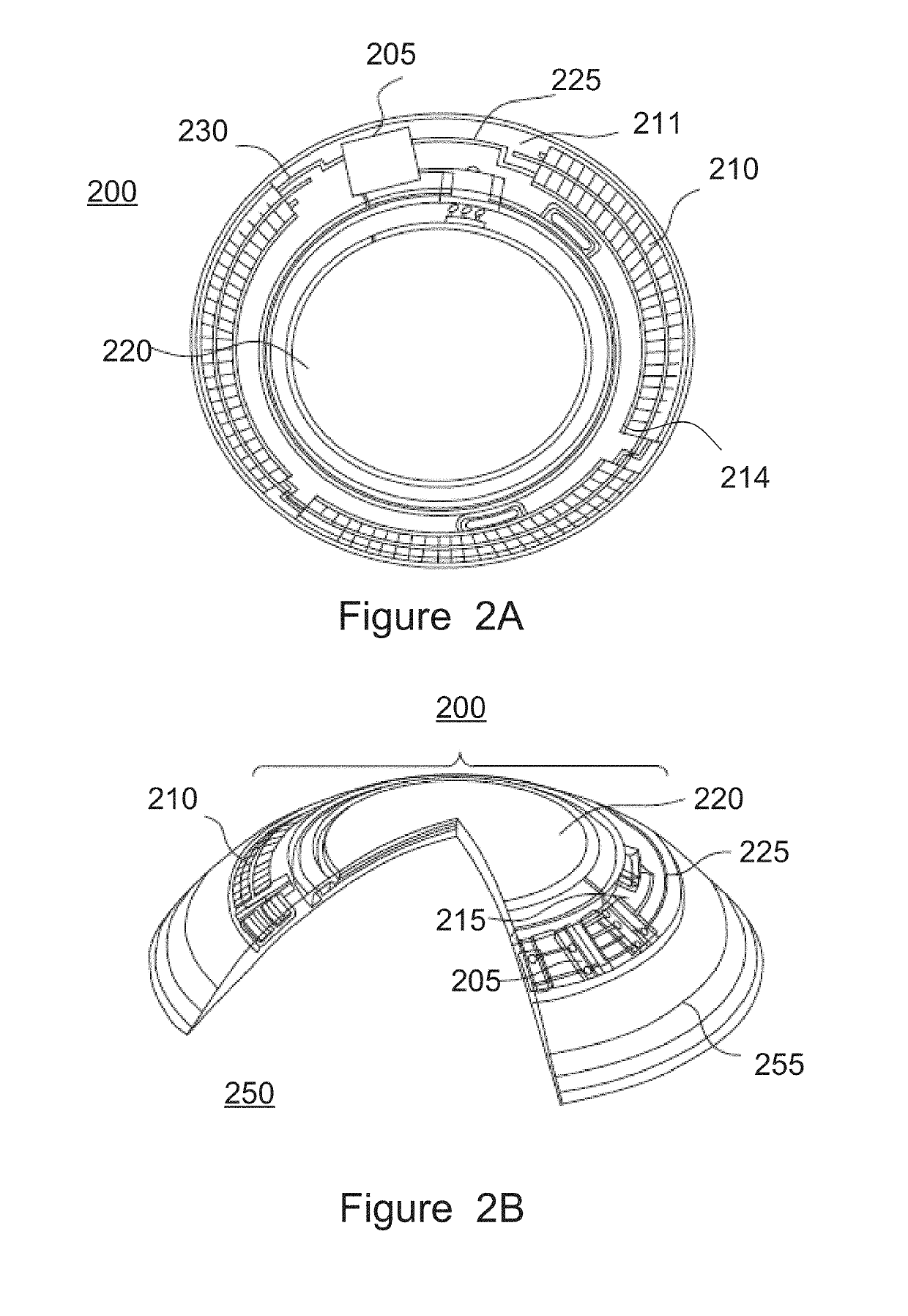 Variable optic ophthalmic device including liquid crystal elements
