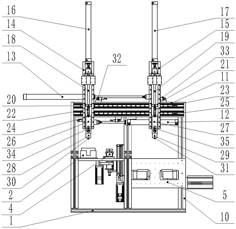 Automatic assembling device for nozzle closure of small solid rocket engine