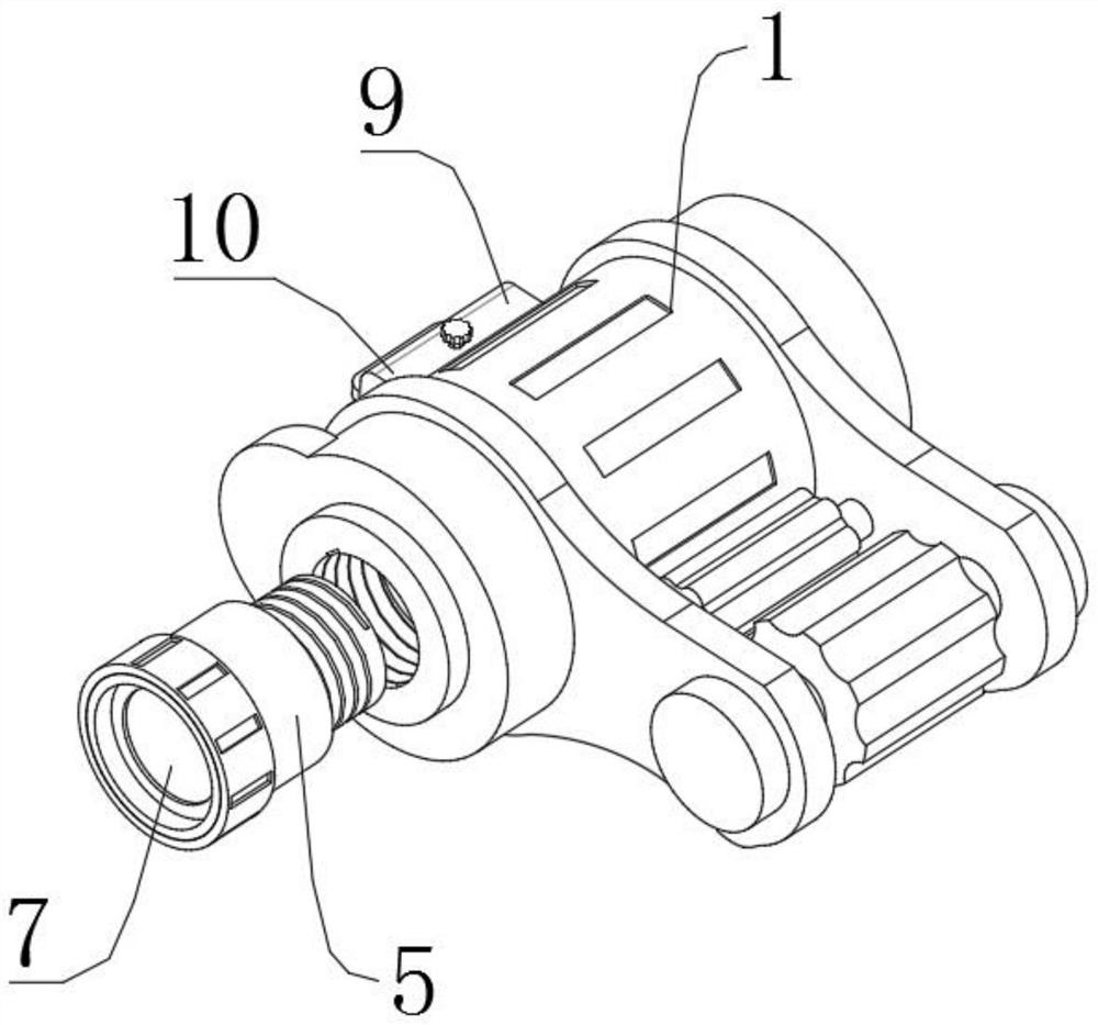 Binocular telescope focusing structure