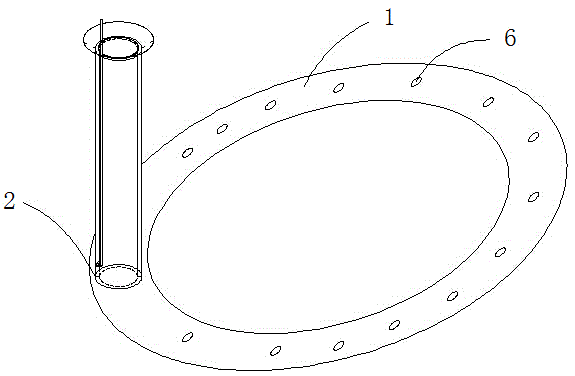 Watering fertilizer ring for flowerpot