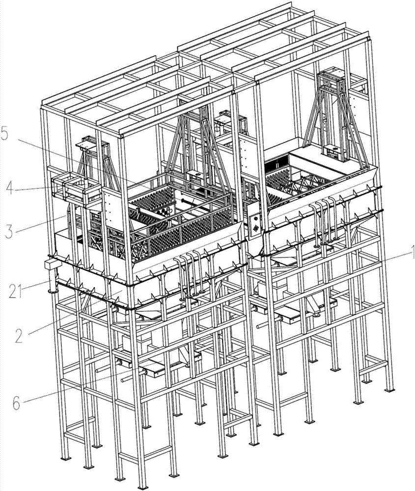 A food waste slag liquid separator