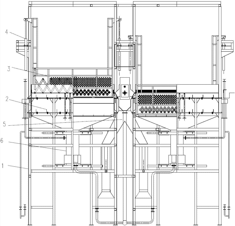 A food waste slag liquid separator