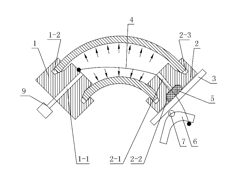 Device and method for bending pipe with sealed end by using tension rope or plug