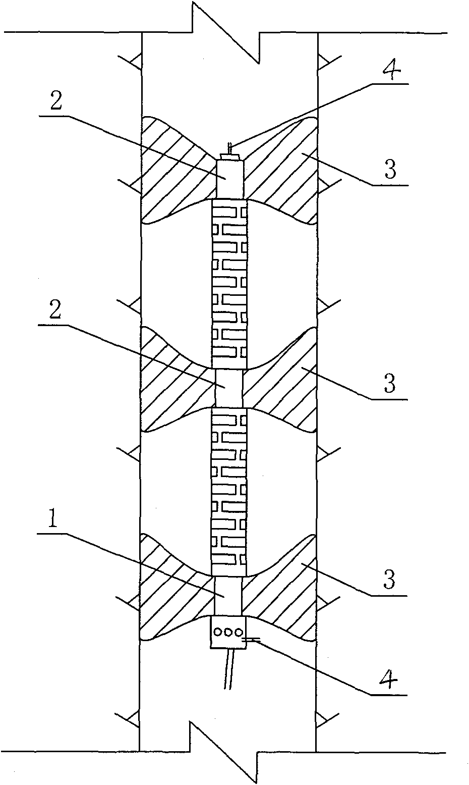 Full-split single pore sound wave test device and debugging method thereof