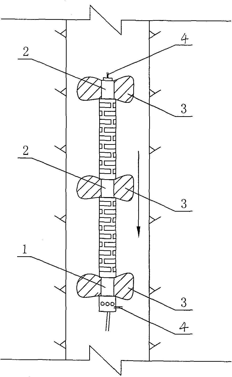 Full-split single pore sound wave test device and debugging method thereof